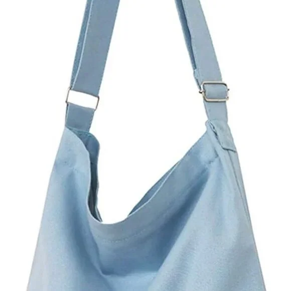 Women's Retro Large Size Canvas Shoulder Bag Hobo Crossbody Handbag Casual Tote - Picture 1 of 7